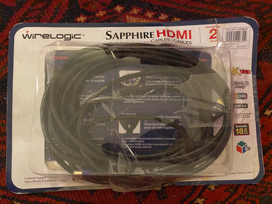 Pre-owned  WireLogic 12 Feet Sapphire HDMI Cable 2-pack