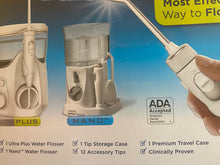 Load image into Gallery viewer, New O B Waterpik Ultra Plus Water Flosser, Nano Flosser Combo Pack