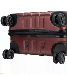 Brand New Delsey 20" Carbonite Carry-On Spinner Luggage Suitcase - Red