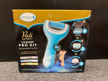 Load image into Gallery viewer, New Pedi Perfect Luxury Pro Kit Pedicure Course Skin Exfoliate Feet, Rechargeable