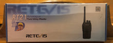 Load image into Gallery viewer, New rt21 analogue two way radio retevis comes with 4 and one is missing