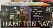 Load image into Gallery viewer, New o b Solar Powered Black LED Outdoor Integrated 3000K Warm White Landscape Path Light