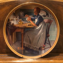 Load image into Gallery viewer, Norman Rockwell "Working In The Kitchen" Collectible Plate
