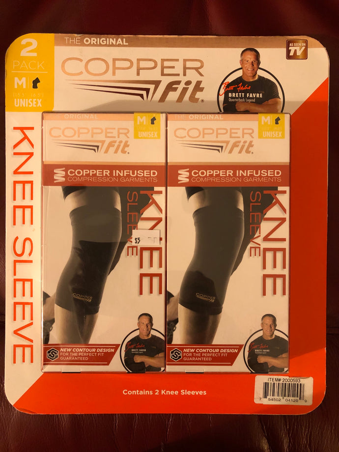 New 2 pack copper fit medium unisex 15.5”-16.5”