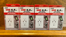 Load image into Gallery viewer, Brand New 4-Pack Feit Electric Wall Outlets with 2 USB Ports