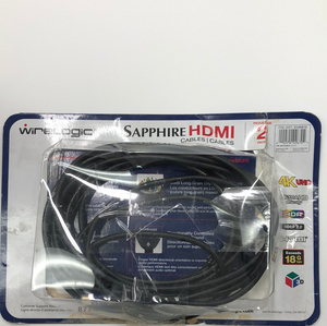 Open box WireLogic 12 Feet Sapphire HDMI Cable 2-pack