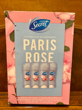 Load image into Gallery viewer, NEW Secret Paris Rose Invisible Solid Antiperspirant Deodorant 2.6oz Ea. 4 PACK