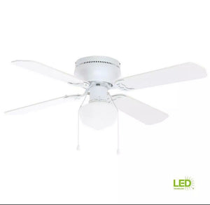 New Littleton 42 in. LED Indoor White Ceiling Fan with Light Kit