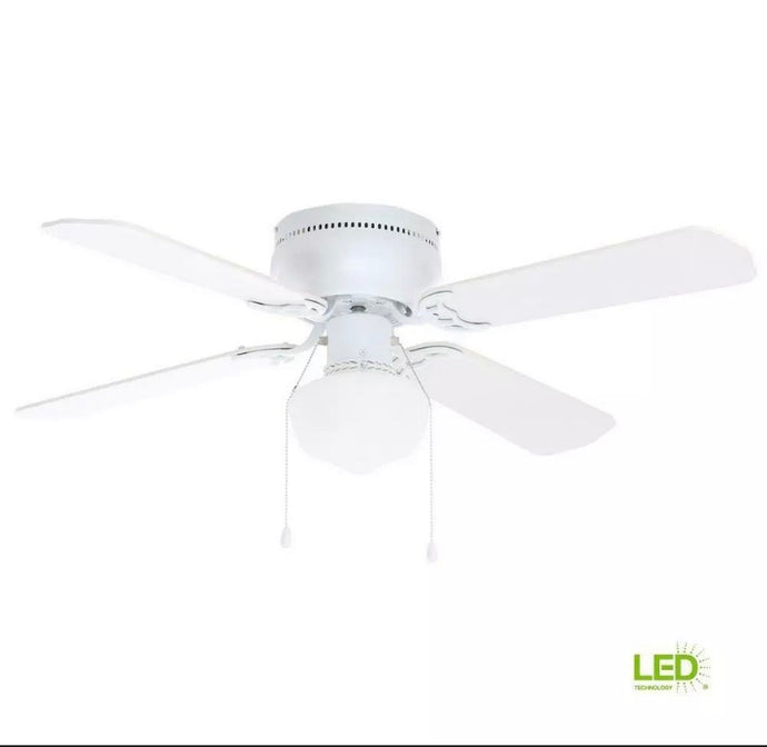 New Littleton 42 in. LED Indoor White Ceiling Fan with Light Kit