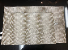 Load image into Gallery viewer, Brand New Bathroom Mat White and Brown