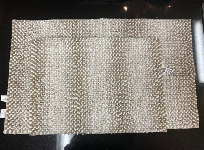 Brand New Bathroom Mat White and Brown