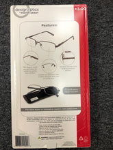 Load image into Gallery viewer, Foster Grant +3.00 Semi-Rimless Classic 3 pack w/case Design Optics Glasses