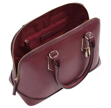 Load image into Gallery viewer, Hilary Radley Faye Satchel  Bordeaux  color AUTHENTIC 100%