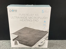 Load image into Gallery viewer, PURE ENRICHMENT PureRelief XXL Ultra Wide Microplush Heating Pad  20&quot;x24&quot; (GRAY)