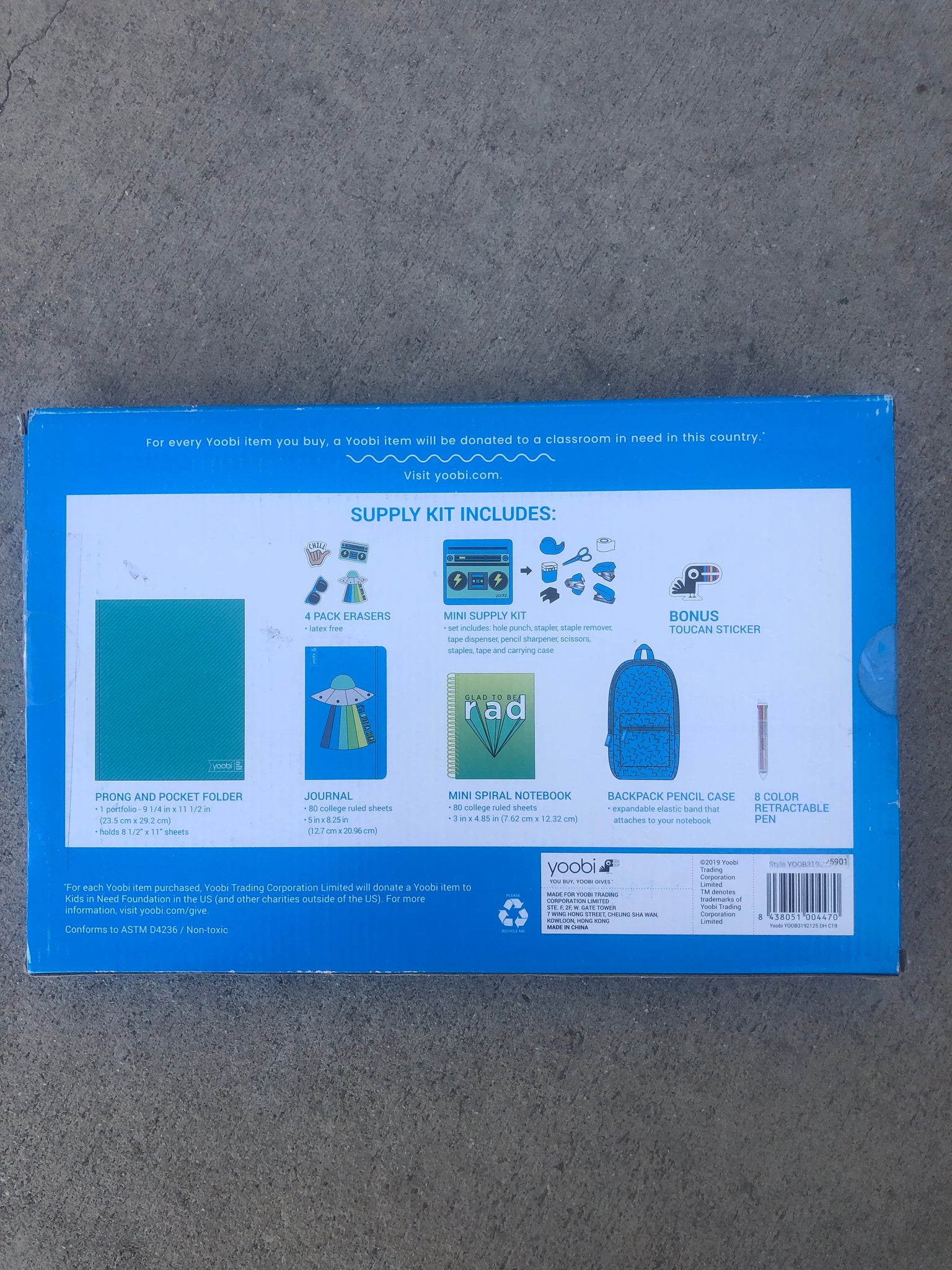 Yoobi Mini Supply Kit - Blue