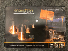 Load image into Gallery viewer, New Enbrighten 48 ft. Black Bistro Integrated LED String Light / 400