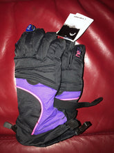 Load image into Gallery viewer, New Head Junior Ski Glove Black/Purple/Pink Size L Made with DuPont Sorona
