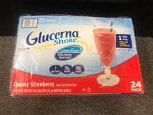 Load image into Gallery viewer, Glucerna Shakes for Blood Sugar Creamy Strawberry 8 fl oz Ea (16-Pack)