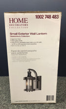 Load image into Gallery viewer, New Home Decorators Collection Caged 2-Light Aged Iron Outdoor Small Wall Mount Lant