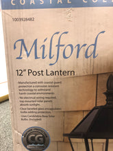 Load image into Gallery viewer, Brand new LUTEC Post Lighting Solar Powered Outdoor Clear Glass Cast Aluminum Black 3-Bulb