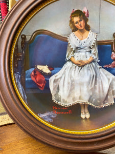 Norman Rockwell Collector's Plate "Waiting At the Dance"