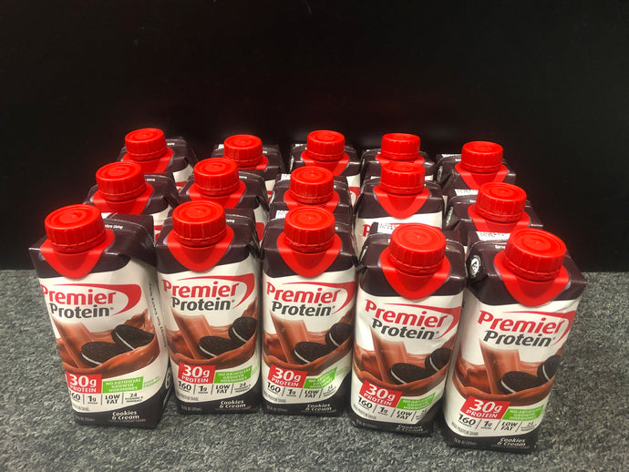 EXP 19sep2020 Premier Protein High-Protein Shake, Cookies & Cream (11 fl. oz., 11pk.)