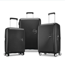 Load image into Gallery viewer, New American Tourister Curio 3-piece Hardside Spinner Luggage Set Black