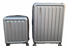 Load image into Gallery viewer, Pre Owned traveler&#39;s choice the art of travel 2-piece hardside spinner set, 29&quot; &amp; 21&quot; Metallic Grey