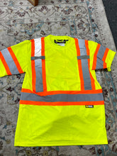 Load image into Gallery viewer, Holmes WorkWear Hi-Vis High Visibility Short Sleeve T-Shirt (M, Yellow)