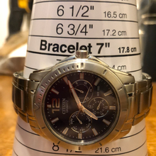 Load image into Gallery viewer, Citizen Multifunction Blue Dial Stainless Steel Mens Watch AG8300-52L