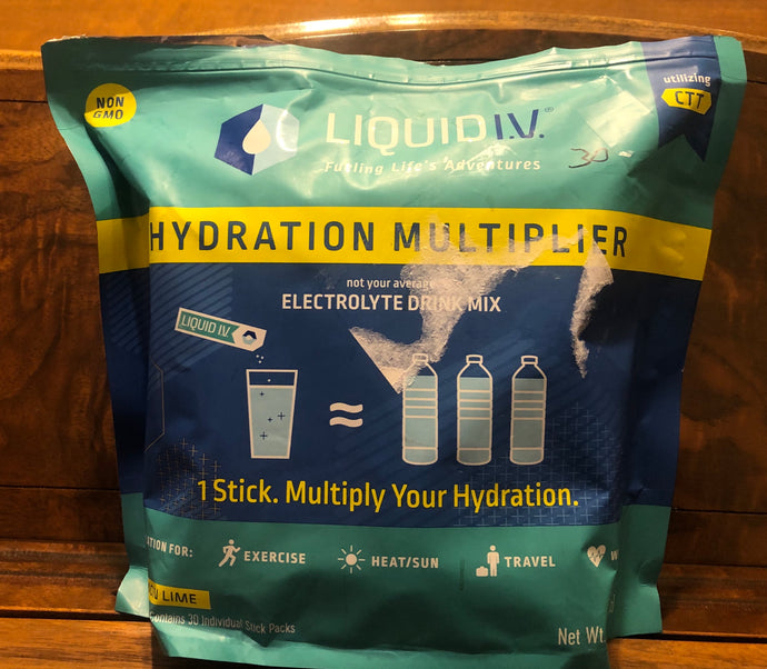 New open box Liquid I.V. Hydration Multiplier Drink Mix Lemon lime 30 Packs expired on this date 08/2020