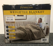 Load image into Gallery viewer, Pendleton Weighted Blanket 10 Lbs Beige 48X72 Standard Throw Blanket NEW