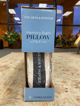 Load image into Gallery viewer, NEW Stearns &amp; Foster Memory Foam Pillow Cool Touch Washable Cover Jumbo/Queen