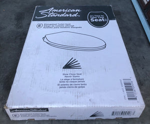 New Elongated Slow Quiet Close Bathroom Toilet Seat Quick Clean American Standard