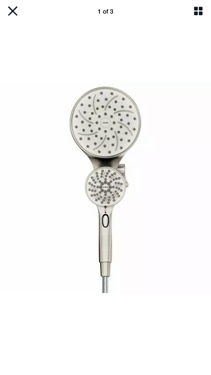 Moen Attract 6-Spray Hand Shower & Head Combo Kit W/ Magnetix- Chrome 26008