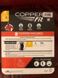 New 2 pack copper fit medium unisex 15.5”-16.5”