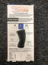 Load image into Gallery viewer, Copper Fit Recovery Infused Compression Knee Sleeve L 1-Pack