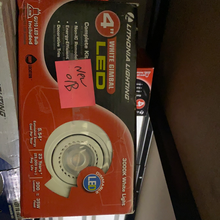 Load image into Gallery viewer, NEW O/B Lithonia Lighting 4 in. Matte White Recessed Gimbal Lamped LED Lighting Kit E1