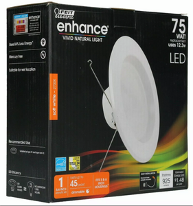Feit Electric 3 PACK 5"/6" Dimmable Integrated LED Recessed Retrofit Trim Downlight