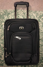 Load image into Gallery viewer, Pre-owned great condition High Sierra Underseat Carry On Under Seat Rolling Luggage Black 16” x 12”