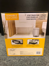 Load image into Gallery viewer, Sensible Eco Living Step Trash Can, 6 Liter, 2 Pack