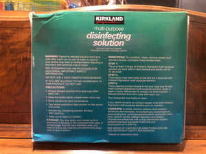 Brand new Kirkland Signature Multi-Purpose Disinfecting Solution Set 16OZ 3 Pack expiration date 2021-02-01