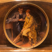 Load image into Gallery viewer, Edwin M Knowles &quot;Confiding in the Den Norman Rockwell Plate