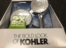 Load image into Gallery viewer, New Kohler 2 in 1 Multifunction Showerhead Combo Kit 3 Sprays 2x More Coverage