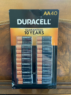 Brand New Duracell Coppertop AA Batteries 40 Count 10 Year Guaranteed