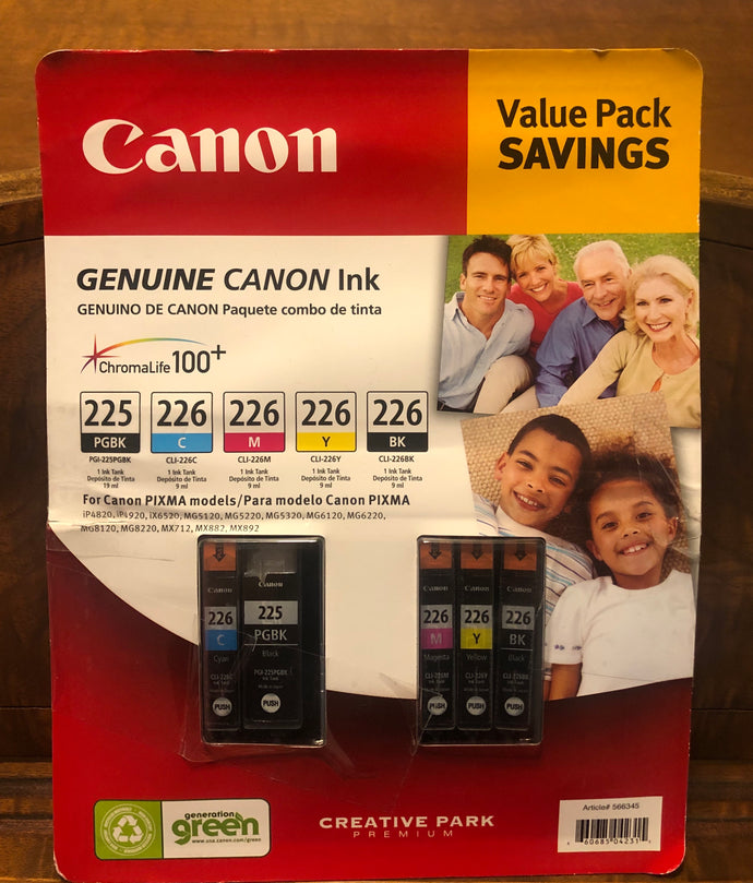 Canon ink 225 PGBK is OPENED REST ARE NEW