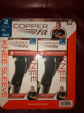 Load image into Gallery viewer, New 2 - Copper Fit Compression Copper Infused Knee Sleeve XL 19.5”-21”