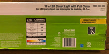 Load image into Gallery viewer, New Commercial Electric 18 in. White Integrated LED Closet Strip Light w/ Pull Chain