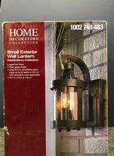 Load image into Gallery viewer, New Home Decorators Collection Caged 2-Light Aged Iron Outdoor Small Wall Mount Lant