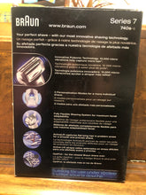 Load image into Gallery viewer, Braun Series 7 - 740s-6 Razor Electric Wet/Dry Shaver w/ Charger &amp; Travel Case